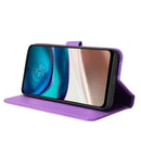 For Motorola Moto G42 Diamond Texture Leather Phone Case(Purple)
