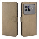 For vivo X80 5G Diamond Texture Leather Phone Case(Brown)