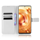 For vivo X80 Pro 5G Diamond Texture Leather Phone Case(White)