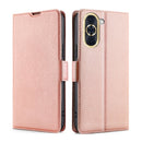 For Huawei nova 10 Ultra-thin Voltage Side Buckle Horizontal Flip Leather Phone Case(Rose Gold)