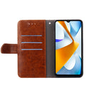 For OPPO A57 4G 2022 Geometric Stitching Horizontal Flip Leather Phone Case(Blue)