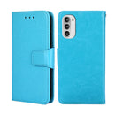 For Motorola Moto G52 4G/G82 5G Crystal Texture Leather Phone Case(Light Blue)