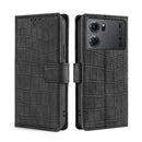 For OPPO K10 5G Skin Feel Crocodile Magnetic Clasp Leather Phone Case(Black)