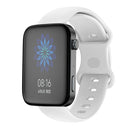 For Xiaomi Mi Watch 18mm Butterfly Buckle Silicone Watch Band(White)