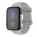 For Xiaomi Mi Watch 18mm Butterfly Buckle Silicone Watch Band(Grey)