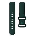 For Xiaomi Mi Watch 18mm Butterfly Buckle Silicone Watch Band(Valley Green)