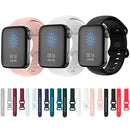 For Xiaomi Mi Watch 18mm Butterfly Buckle Silicone Watch Band(Light Blue)