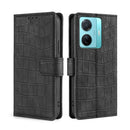 For vivo S15e 5G/T1 Snapdragon 778G Skin Feel Crocodile Magnetic Clasp Leather Phone Case(Black)