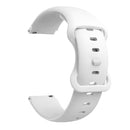 For Xiaomi Haylou Smart Watch LS01 19mm Butterfly Buckle Silicone Watch Band(White)