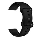 For Xiaomi Haylou Smart Watch LS01 19mm Butterfly Buckle Silicone Watch Band(Black)