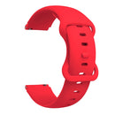 For Xiaomi Haylou Smart Watch LS01 19mm Butterfly Buckle Silicone Watch Band(Red)