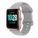 For Xiaomi Haylou Smart Watch LS01 19mm Butterfly Buckle Silicone Watch Band(Grey)