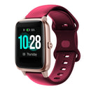 For Xiaomi Haylou Smart Watch LS01 19mm Butterfly Buckle Silicone Watch Band(Wine Red)