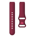 For Xiaomi Haylou Smart Watch LS01 19mm Butterfly Buckle Silicone Watch Band(Wine Red)