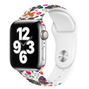 Single Nail Printing Watch Band For Apple Watch Series 7 41mm / 6&SE&5&4 40mm / 3&2&1 38mm(A29)