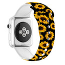 Single Nail Printing Watch Band For Apple Watch Series 7 41mm / 6&SE&5&4 40mm / 3&2&1 38mm(A34)
