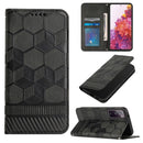 For Samsung Galaxy S20 FE 2022 / S20 FE 5G&4G / S20 Lite / S20 Fan Edition Football Texture Magnetic Leather Flip Phone Case(Black)