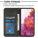 For Samsung Galaxy S20 FE 2022 / S20 FE 5G&4G / S20 Lite / S20 Fan Edition Football Texture Magnetic Leather Flip Phone Case(Black)