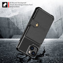 For iPhone 14 Magnetic Wallet Card Bag Leather Phone Case (Black)