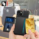 For iPhone 14 Magnetic Wallet Card Bag Leather Phone Case (Black)