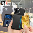 For iPhone 14 Pro Magnetic Wallet Card Bag Leather Phone Case(Black)