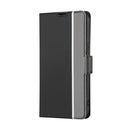 For OPPO Reno 8 5G Twill Texture Side Button Leather Phone Case(Black)