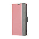 For OPPO Reno 8 Pro 5G Twill Texture Side Button Leather Phone Case(Pink)