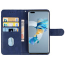 For Huawei Mate 50 Pro Leather Phone Case(Blue)