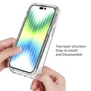 Transparent Painted Phone Case For iPhone 14 Pro Max(White Flower)