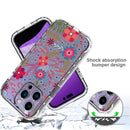 Transparent Painted Phone Case For iPhone 14 Pro(Small Floral)