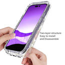 Transparent Painted Phone Case For iPhone 14 Pro(Small Floral)