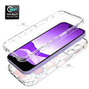 Transparent Painted Phone Case For iPhone 14 Pro(Small Floral)