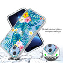For iPhone 14 Plus Transparent Painted Phone Case (Banana Leaf)