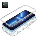 For iPhone 14 Plus Transparent Painted Phone Case (Banana Leaf)