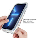 For iPhone 14 Plus Transparent Painted Phone Case (Rose)