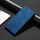 For Motorola Moto G62 5G Skin Feel Magnetic Horizontal Flip Leather Phone Case(Blue)