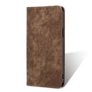 For OPPO Find X2 RFID Anti-theft Brush Magnetic Leather Phone Case(Brown)