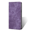 For Realme 9 Pro/V25/Q5 5G RFID Anti-theft Brush Magnetic Leather Phone Case(Purple)