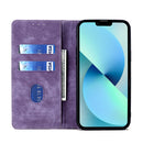 For Realme 9 Pro/V25/Q5 5G RFID Anti-theft Brush Magnetic Leather Phone Case(Purple)