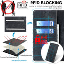 For vivo S15E 5G/T1 Snapdragon 778G RFID Anti-theft Brush Magnetic Leather Phone Case(Black)