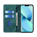 For Huawei P50 RFID Anti-theft Brush Magnetic Leather Phone Case(Green)