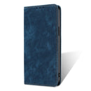 For Xiaomi 12 RFID Anti-theft Brush Magnetic Leather Phone Case(Blue)