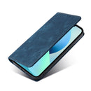 For Xiaomi 12 RFID Anti-theft Brush Magnetic Leather Phone Case(Blue)
