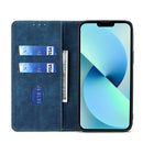 For Xiaomi 12 RFID Anti-theft Brush Magnetic Leather Phone Case(Blue)