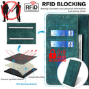 For Xiaomi 12 RFID Anti-theft Brush Magnetic Leather Phone Case(Green)