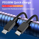 100W USB-C / Type-C to USB-C / Type-C Fast Charging Data Cable, Length:3m(Black)