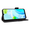 For Realme C30 Magnetic Clasp Flip Leather Phone Case(Black)