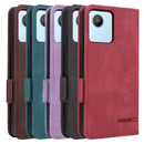 For Realme C30 Magnetic Clasp Flip Leather Phone Case(Black)