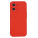 For OPPO A36 / A76 / A96 4G Pure Color Liquid Silicone Shockproof Phone Case(Red)