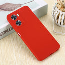 For OPPO A57 4G / A77 4G Pure Color Liquid Silicone Shockproof Phone Case(Red)